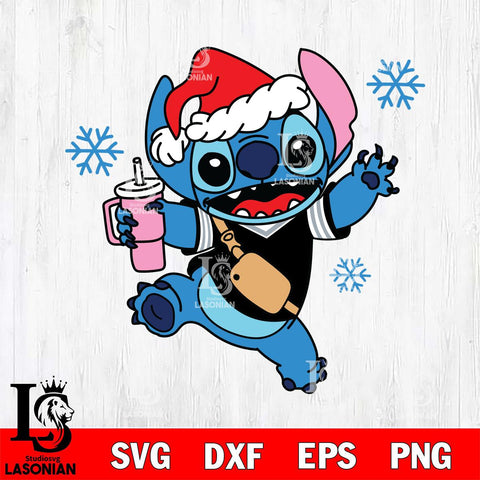 Los Angeles Kings Christmas Stitch With Tumbler Svg Eps Dxf Png File, Digital Download, Instant Download