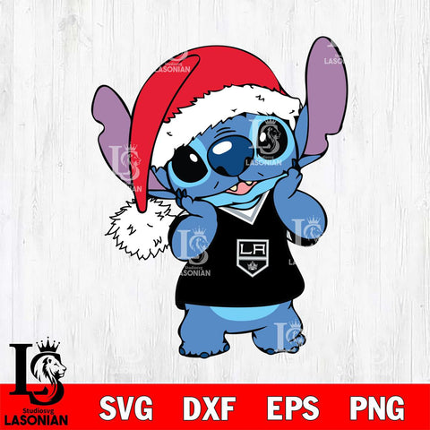 Los Angeles Kings Cute Stitch Christmas Svg Eps Dxf Png File, Digital Download, Instant Download