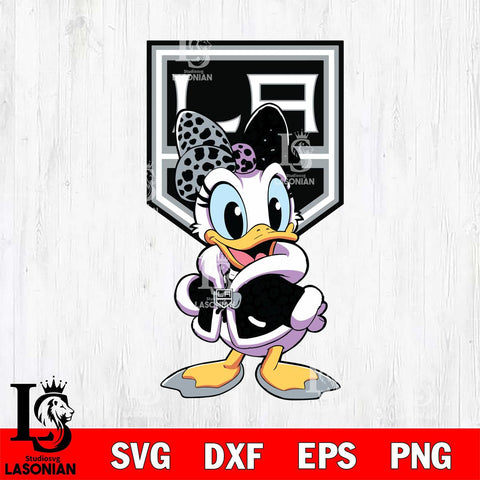 Los Angeles Kings Fancy Daisy Duck Disney Svg Eps Dxf Png File, Digital Download, Instant Download