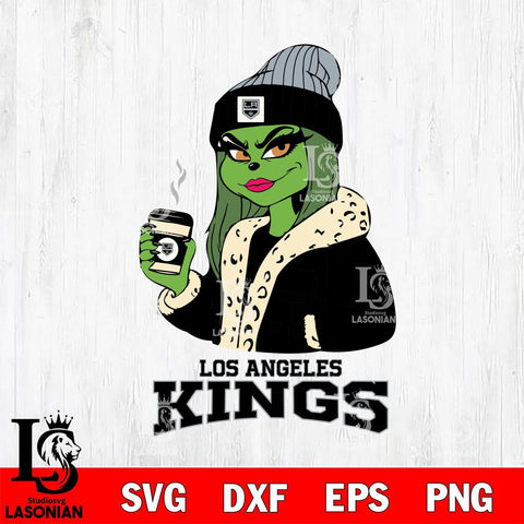 Los Angeles Kings Girls Grinch Bougie Svg Eps Dxf Png File, Digital Download, Instant Download