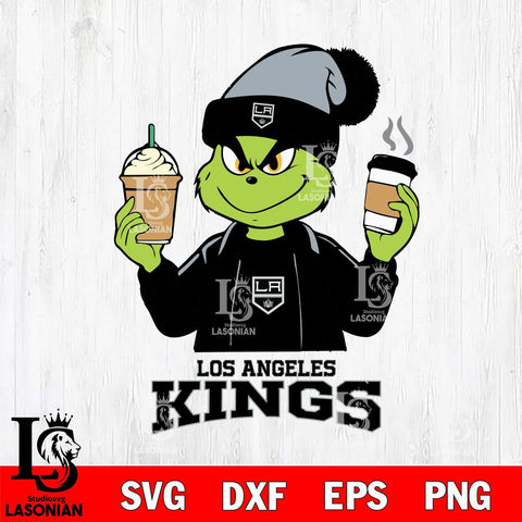 Los Angeles Kings Grinch 2 coffee Svg Eps Dxf Png File, Digital Download, Instant Download