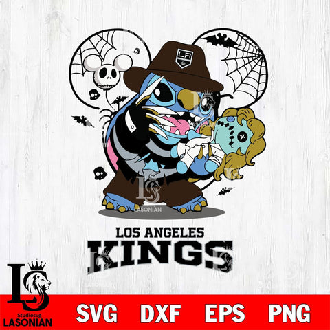 Los Angeles Kings Stitch Freddy Krueger Halloween Svg Eps Dxf Png File, Digital Download, Instant Download