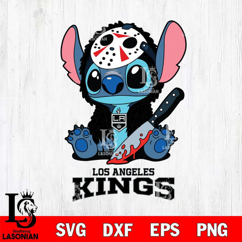 Los Angeles Kings Stitch Jason Voorhees Svg Eps Dxf Png File, NHL svg, Digital Download, Instant Download