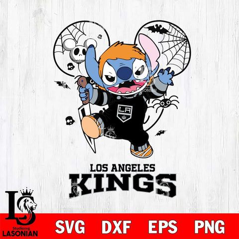 Los Angeles Kings Stitch Michael Halloween Svg Eps Dxf Png File, Digital Download, Instant Download