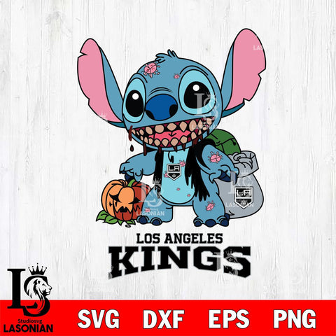 Los Angeles Kings Stitch Zombie Svg Eps Dxf Png File, NHL svg, Digital Download, Instant Download