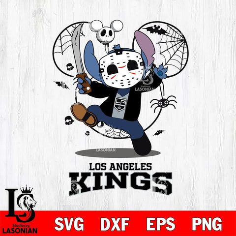 Los Angeles Kings Stitch jason voorhees Halloween Svg Eps Dxf Png File, Digital Download, Instant Download