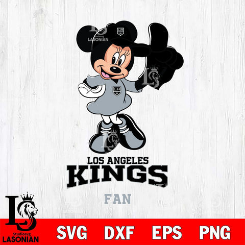 Los Angeles Kings #1 Fan Minnie Mouse Svg Eps Dxf Png File, Digital Download, Instant Download