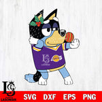 Los Angeles Lakers Bandit Heeler Christmas Svg Eps Dxf Png File, Digital Download, Instant Download