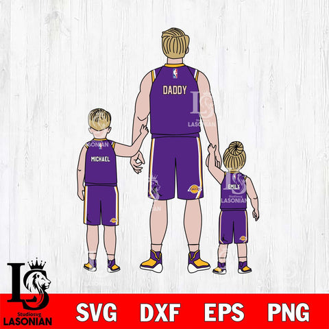 Los Angeles Lakers Best Dad Ever , NBA Basketball ,Father day Svg Eps Dxf Png File, Digital Download, Instant Download