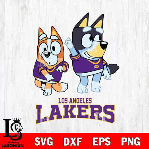 Los Angeles Lakers Bluey Chilli Mode Dance Svg Eps Dxf Png File, Digital Download, Instant Download