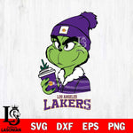 Los Angeles Lakers Boujee Grinch Christmas Cut Files Cricut, Svg Dxf Eps Png file , Silhouette