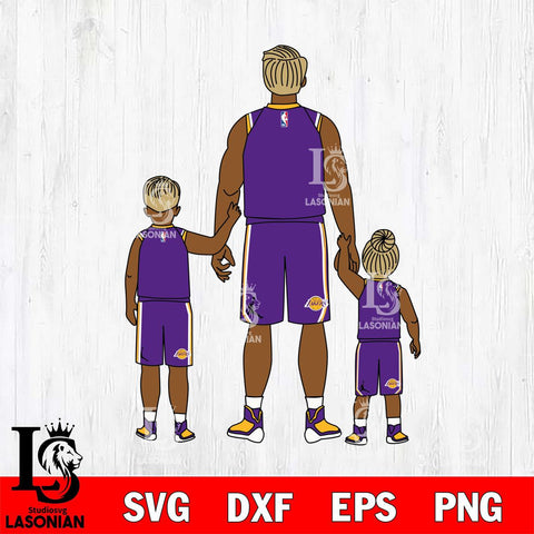 Los Angeles Lakers Father day , Best Dad Ever , NBA Basketball Svg Eps Dxf Png File, Digital Download, Instant Download