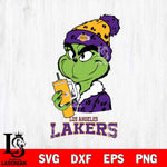 Los Angeles Lakers Grinch Bougie Leopard Svg Eps Dxf Png File, Digital Download, Instant Download