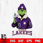 Los Angeles Lakers Grinch Christmas Cut Files Cricut, Svg Dxf Eps Png file , Silhouette