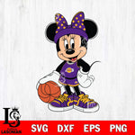 Los Angeles Lakers Mickey Minne Nba Svg Eps Dxf Png File, NBA svg, Digital Download, Instant Download