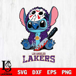 Los Angeles Lakers Stitch Jason Voorhees Svg Eps Dxf Png File, NBA svg, Digital Download, Instant Download