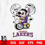 Los Angeles Lakers Stitch Jigsaws Halloween Svg Eps Dxf Png File, Digital Download, Instant Download