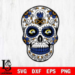 Los Angeles Rams Badass Mexico Skull SVG