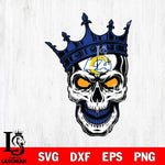 Los Angeles Rams Badass king Skull SVG