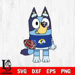 Los Angeles Rams Bluey 2 NFL Svg Eps Dxf Png File, Digital Download, Instant Download