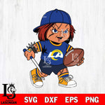 Los Angeles Rams Chucky Horror 10 Svg Eps Dxf Png File, NFL svg, Digital Download, Instant Download