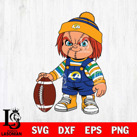 Los Angeles Rams Chucky Horror 6 Svg Eps Dxf Png File, NFL svg, Digital Download, Instant Download