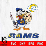 Los Angeles Rams Jason Voorhees 12 Svg Eps Dxf Png File, Digital Download