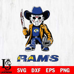 Los Angeles Rams Jason Voorhees 3 Svg Eps Dxf Png File, Digital Download