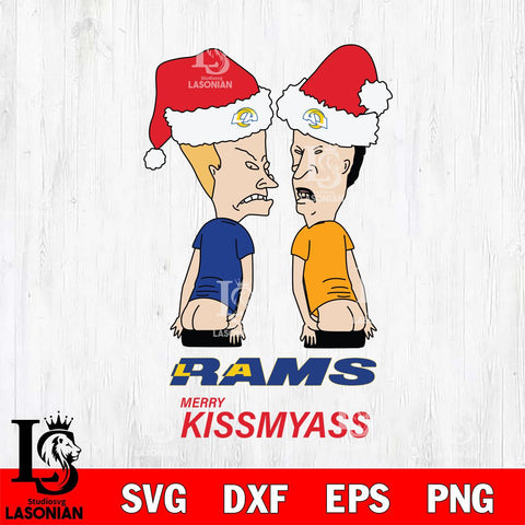 Los Angeles Rams Merry KissMyass Svg Eps Dxf Png File,NFL Svg Files,Digital Download,Sublimation,Instant Download