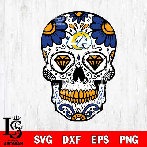 Los Angeles Rams Mexico Skull SVG 2