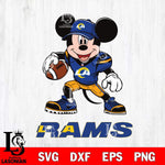 Los Angeles Rams Mikey Mouse Disney, Svg Eps Dxf Png File, Digital Download