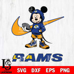 Los Angeles Rams Mikey Mouse Disney NIKE, Svg Eps Dxf Png File, Digital Download