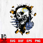 Los Angeles Rams Savage Skull SVG