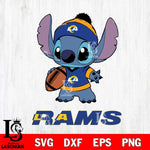 Los Angeles Rams Stitch Disney, Svg Eps Dxf Png File, Digital Download