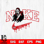 Louisiana Ragin' Cajuns Ghostface Nike Svg Eps Dxf Png File, Digital Download, Instant Download