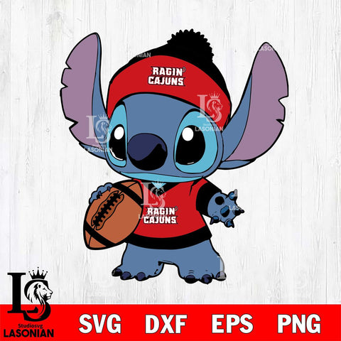 Louisiana Ragin' Cajuns Stitch Svg Eps Dxf Png File, NCAA svg, Digital Download, Instant Download