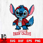 Louisiana Ragin' Cajuns Stitch Halloween Svg Eps Dxf Png File, NCAA svg, Digital Download, Instant Download