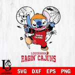 Louisiana Ragin' Cajuns Stitch Michael Halloween Svg Eps Dxf Png File, Digital Download, Instant Download