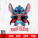 Louisiana Ragin' Cajuns Stitch Vampire halloween Svg Eps Dxf Png File, NCAA svg, Digital Download, Instant Download