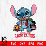 Louisiana Ragin' Cajuns Stitch Zombie Svg Eps Dxf Png File, NCAA svg, Digital Download, Instant Download