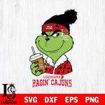 Louisiana Ragin' Cajuns Grinch hat Svg Eps Dxf Png File, Digital Download, Instant Download