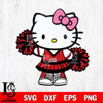 Louisiana Ragin' Cajuns Hello Kitty Cheerleader 11 Svg Eps Dxf Png File, Digital Download, Instant Download