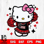 Louisiana Ragin' Cajuns Hello Kitty Cheerleader 4 Svg Eps Dxf Png File, Digital Download, Instant Download