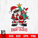 Louisiana Ragin' Cajuns Santa Claus Ugly Christmas Svg dxf eps png pdf file,NCAA svg,Digital Download,Cricut file