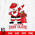 Louisiana Ragin' Cajuns Santa Dabbing Christmas Svg dxf eps png pdf file,NCAA svg,Digital Download,Cricut file