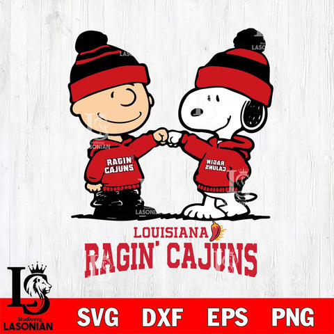 Louisiana Ragin' Cajuns Snoopy Sport 9 Svg Eps Dxf Png File, Digital Download