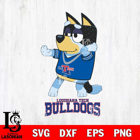 Louisiana Tech Bulldogs Bluey Dad Dance Svg Eps Dxf Png File, Digital Download, Instant Download