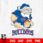 Louisiana Tech Bulldogs Santa Claus Angry Svg dxf eps png pdf file,NCAA svg,Digital Download,Cricut file