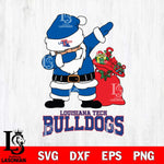 Louisiana Tech Bulldogs Santa Dabbing Christmas Svg dxf eps png pdf file,NCAA svg,Digital Download,Cricut file