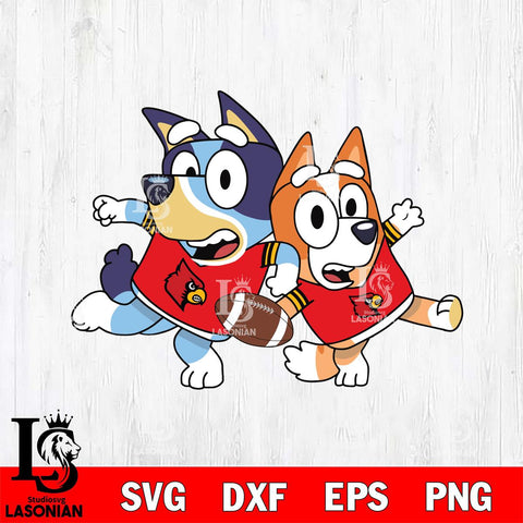 Louisville Cardinals Bluey Svg Eps Dxf Png File, Digital Download, Instant Download